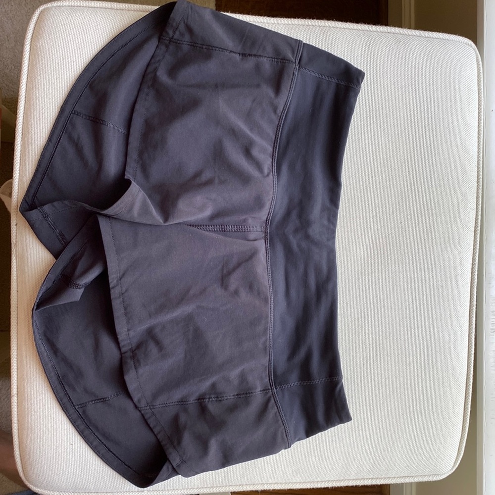 Black lululemon speed up shorts size 4